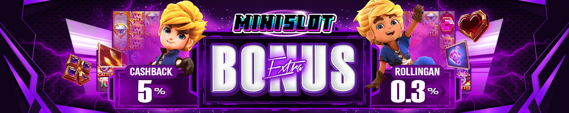 BONUS ROLLINGAN 0.3% & BONUS CASHBACK 5%